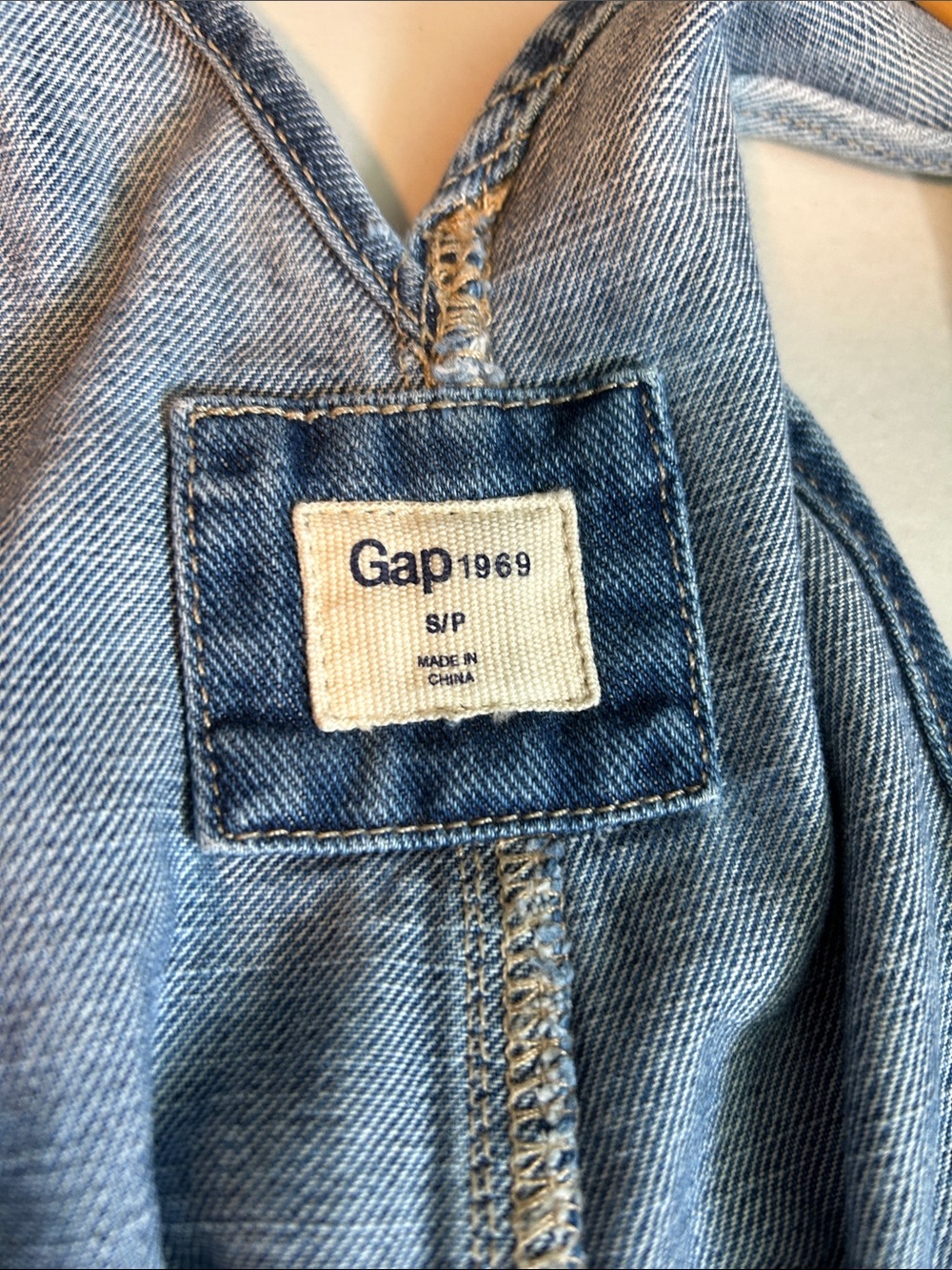 Gap Coastal Cowgirl Boho Denim Overalls Shorts - Picture 5 of 12